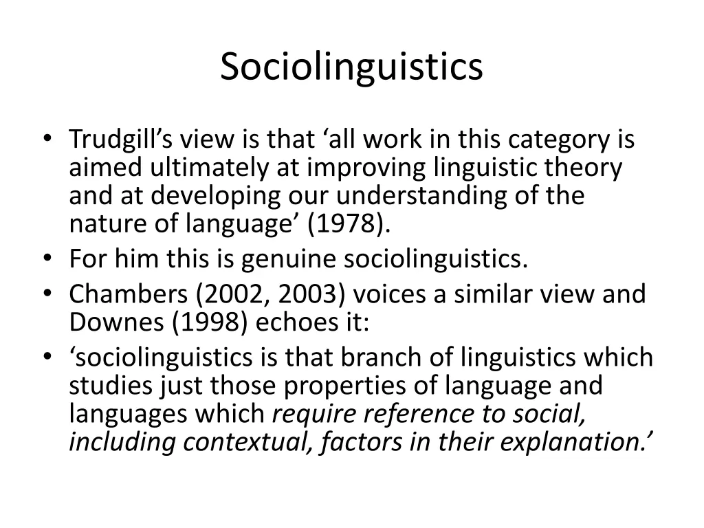 sociolinguistics 27