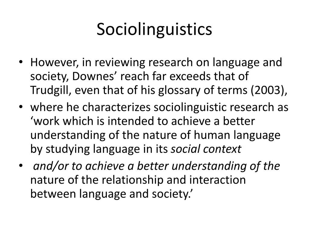 sociolinguistics 28