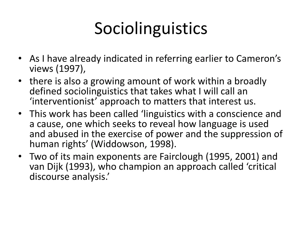 sociolinguistics 30