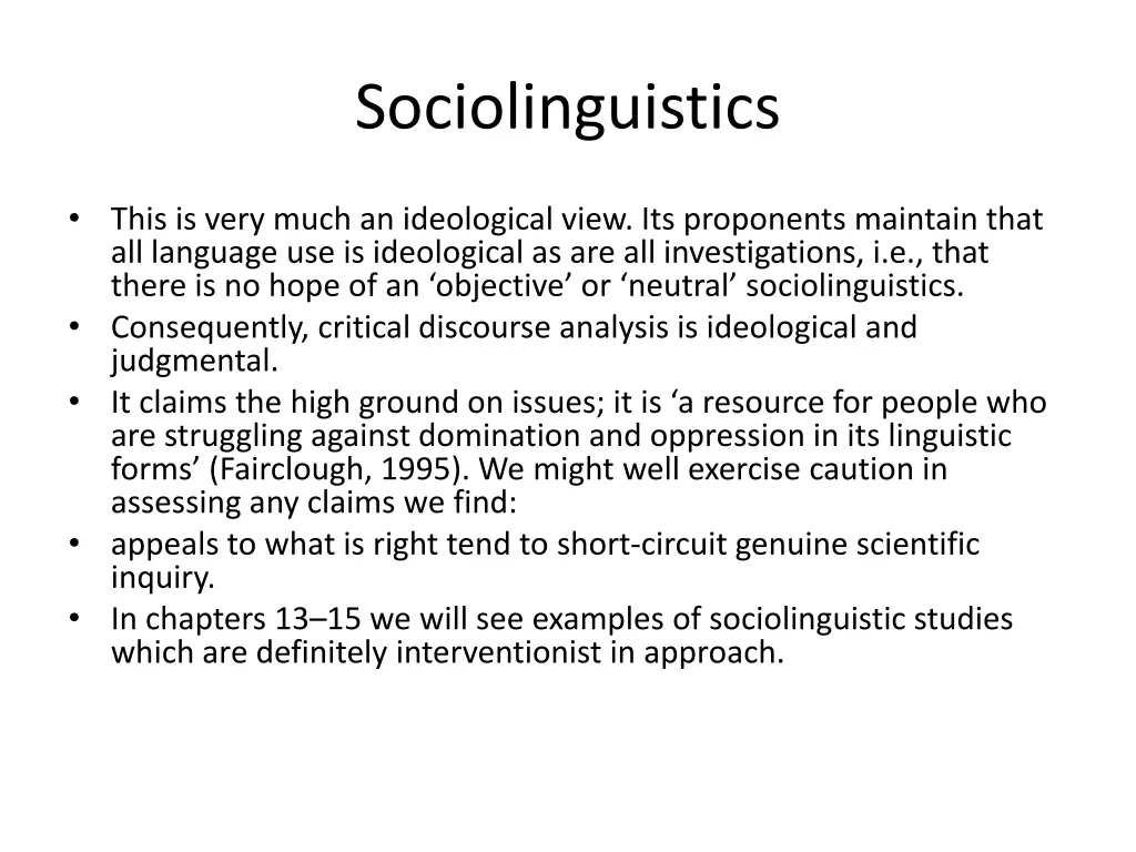sociolinguistics 33