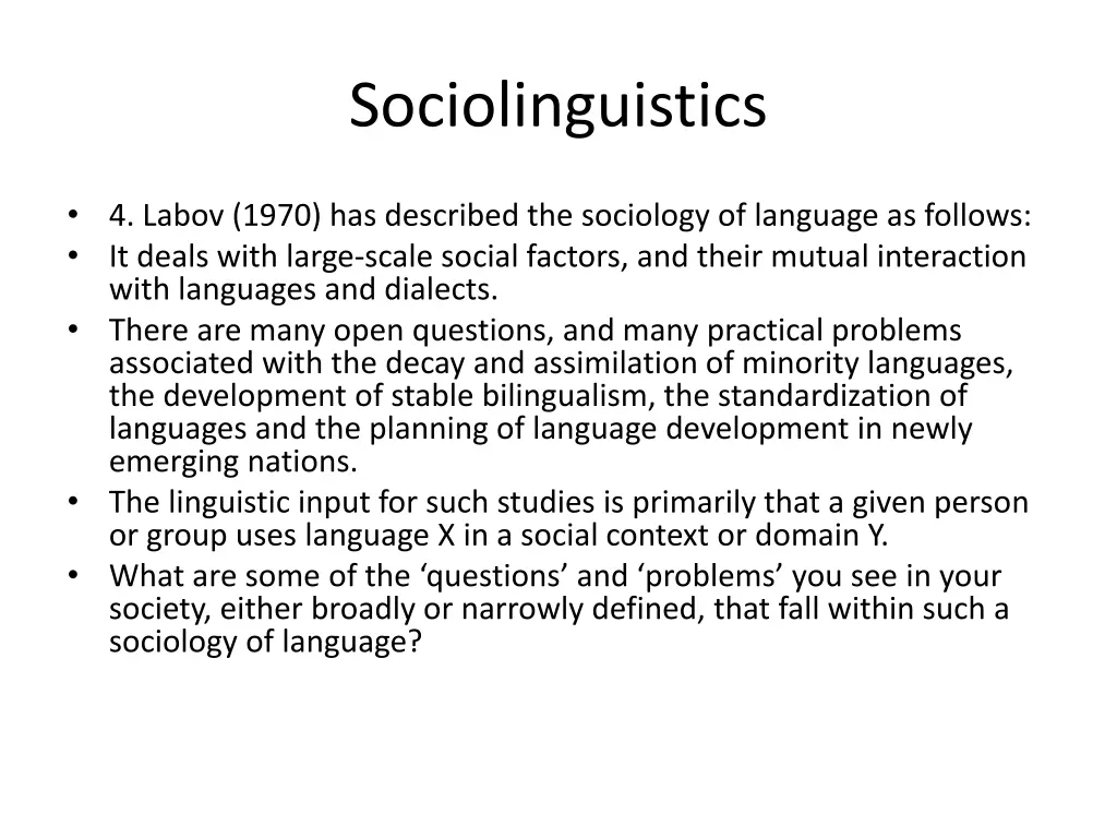 sociolinguistics 36