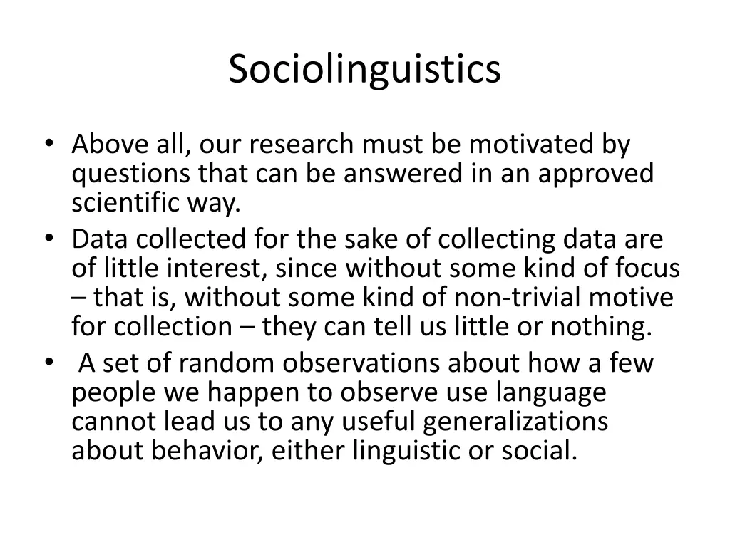 sociolinguistics 39