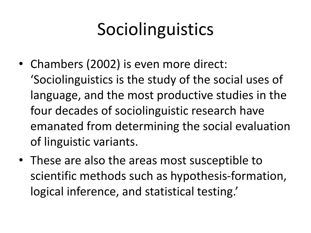 sociolinguistics 6