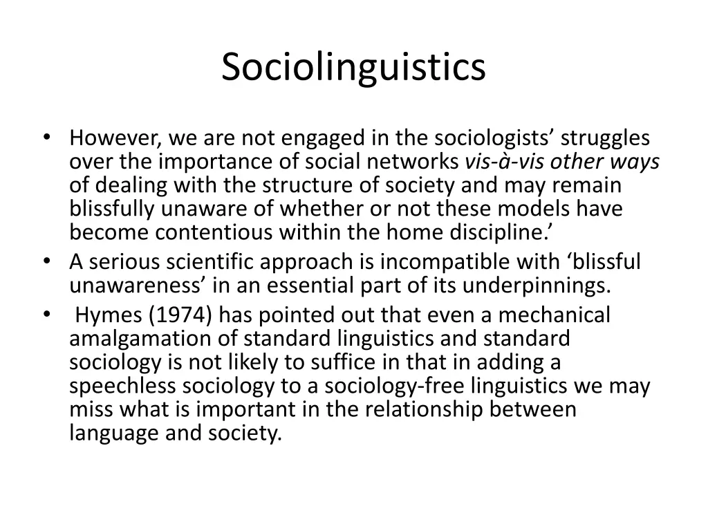 sociolinguistics 9
