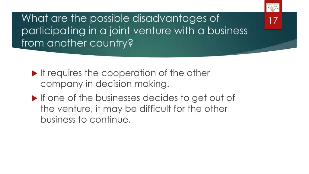 what are the possible disadvantages