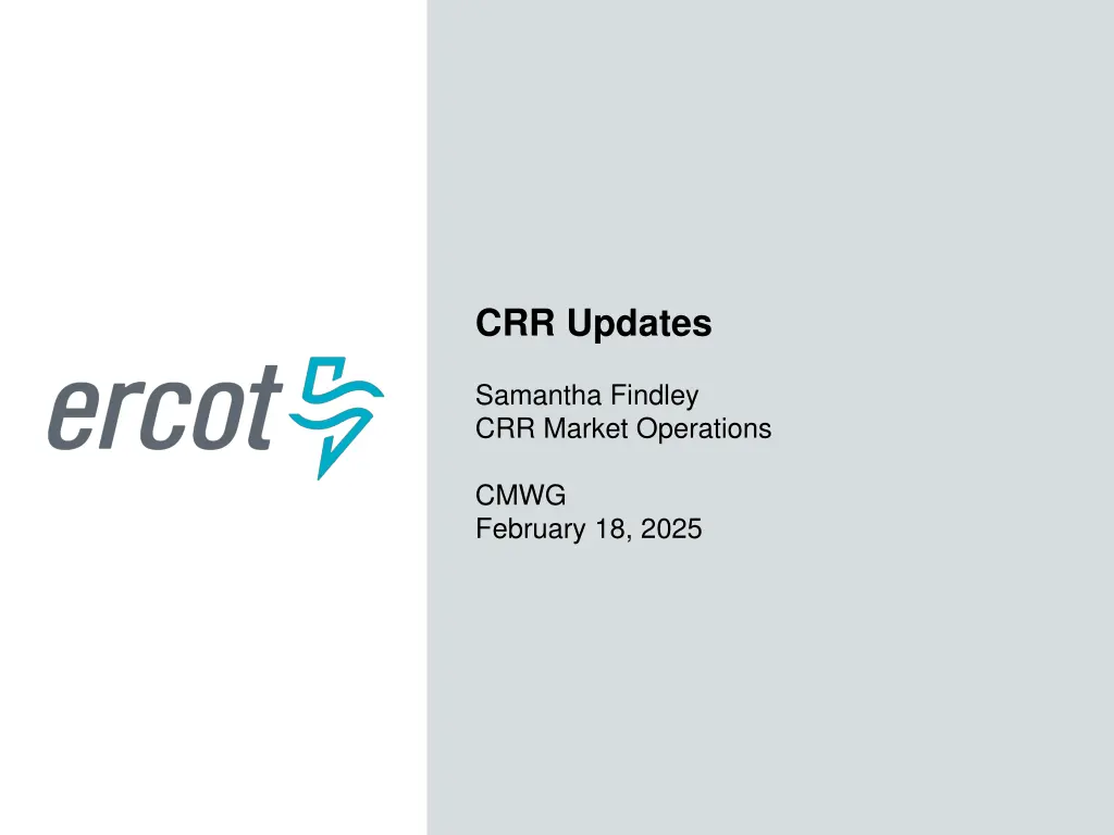 crr updates