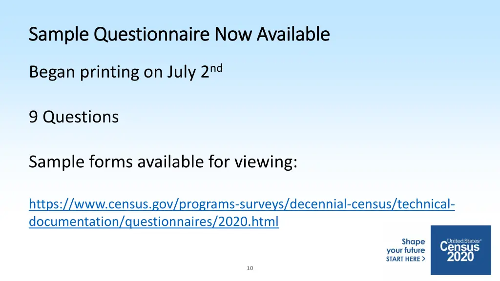 sample questionnaire now available sample