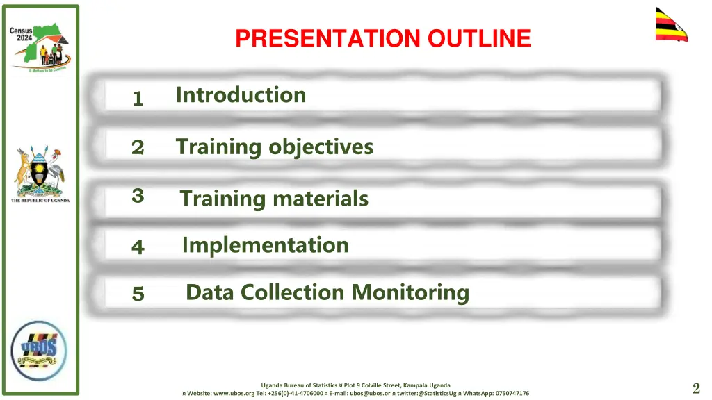 presentation outline