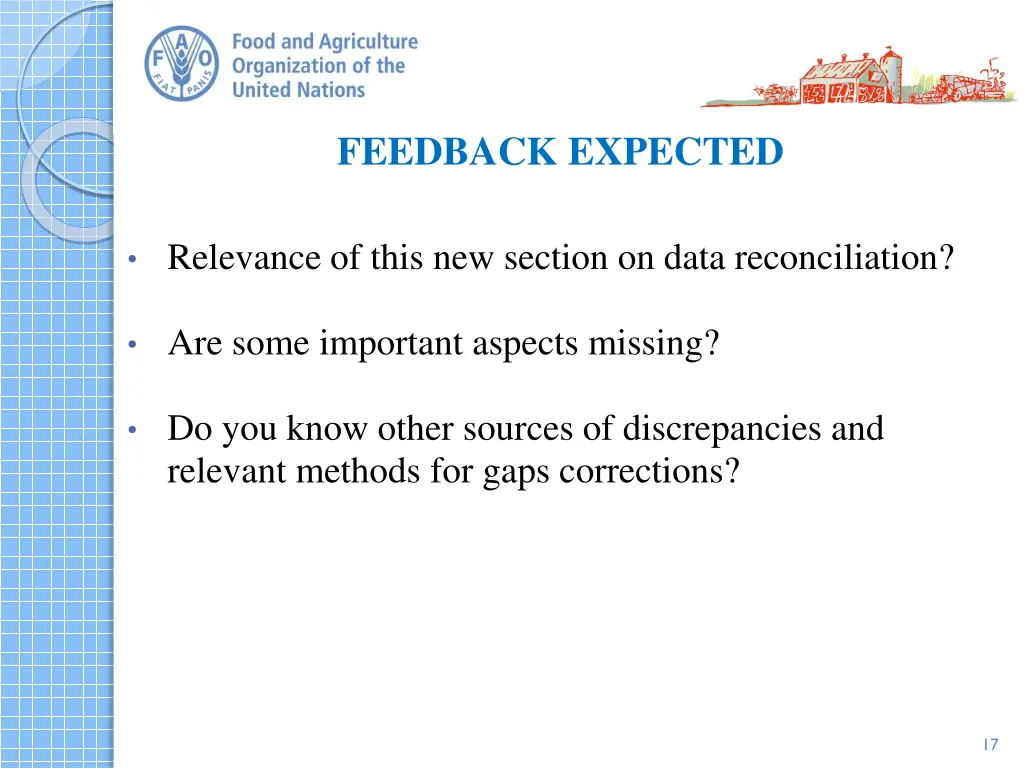 feedback expected