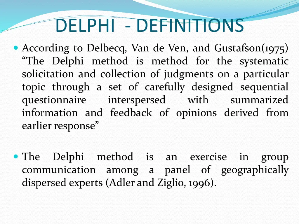 delphi definitions