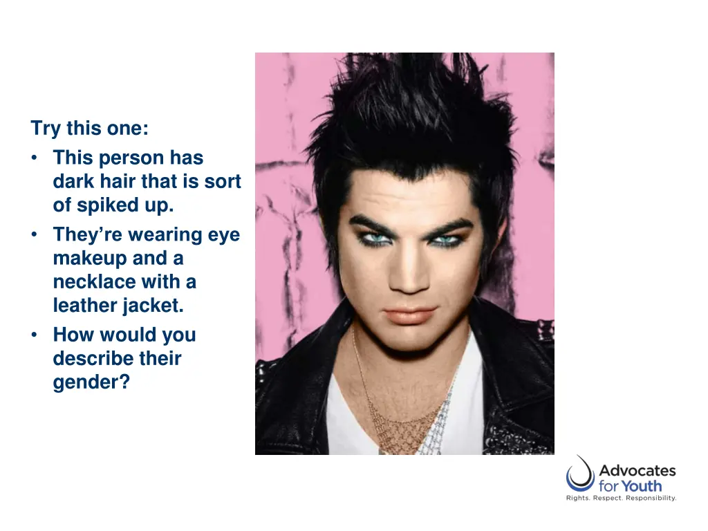 try this one this person has dark hair that