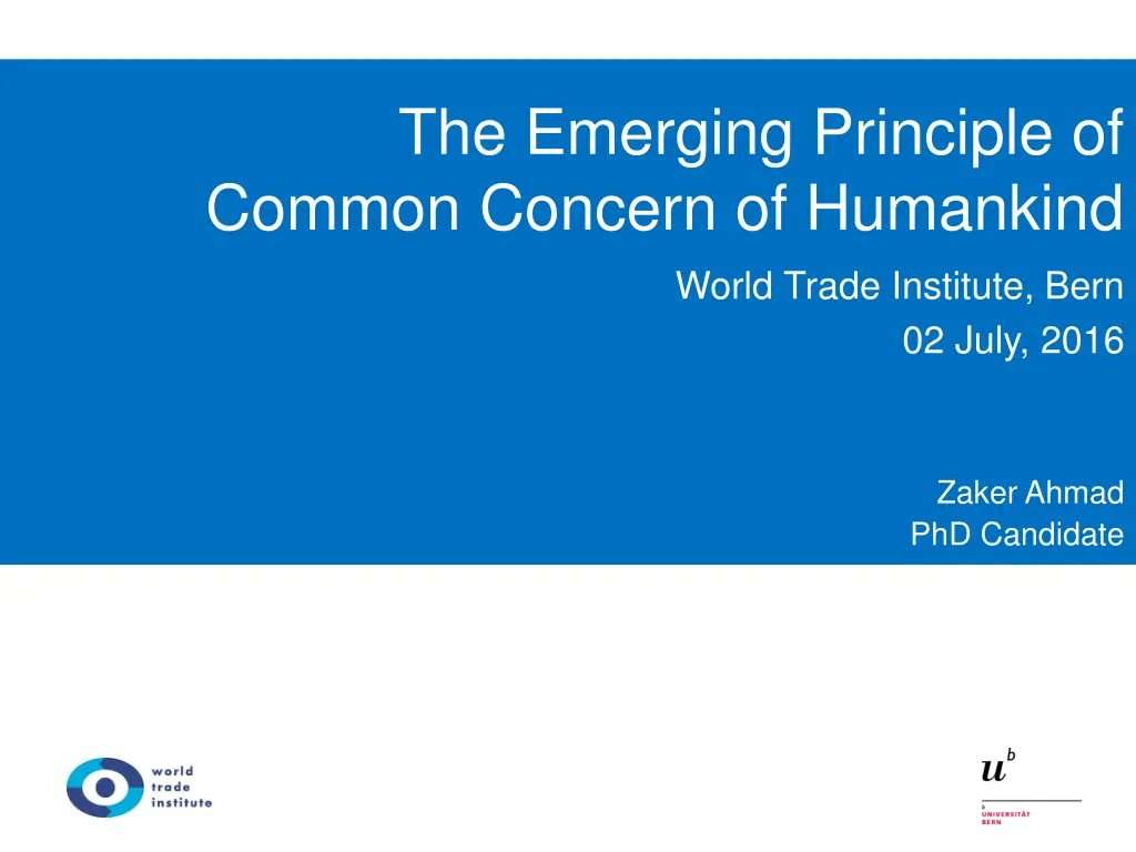 the emerging principle of common concern