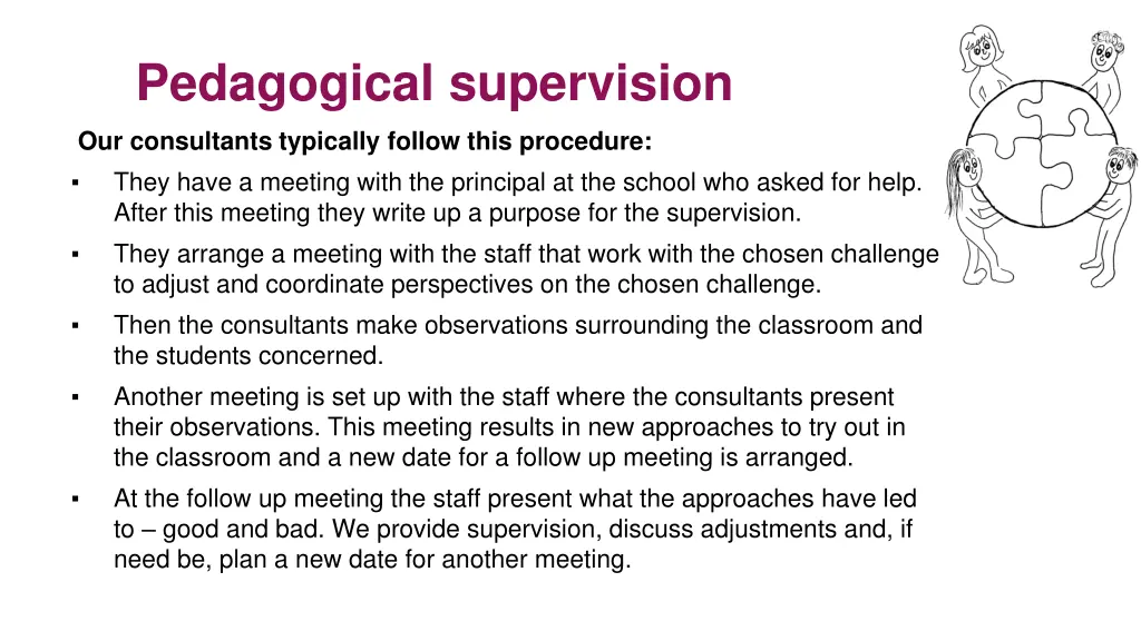 pedagogical supervision