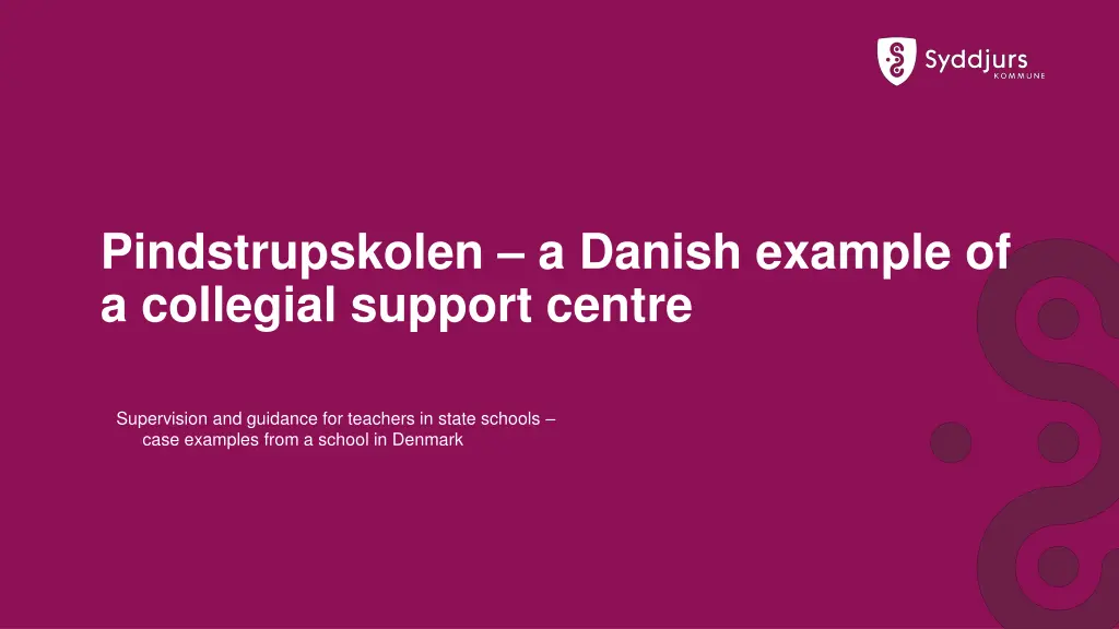 pindstrupskolen a danish example of a collegial