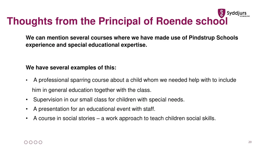 thoughts from the principal of roende school