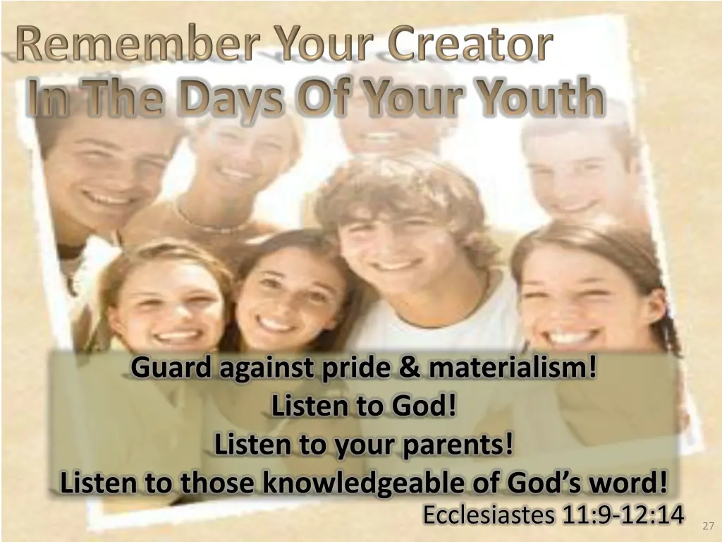 in the days of your youth 2