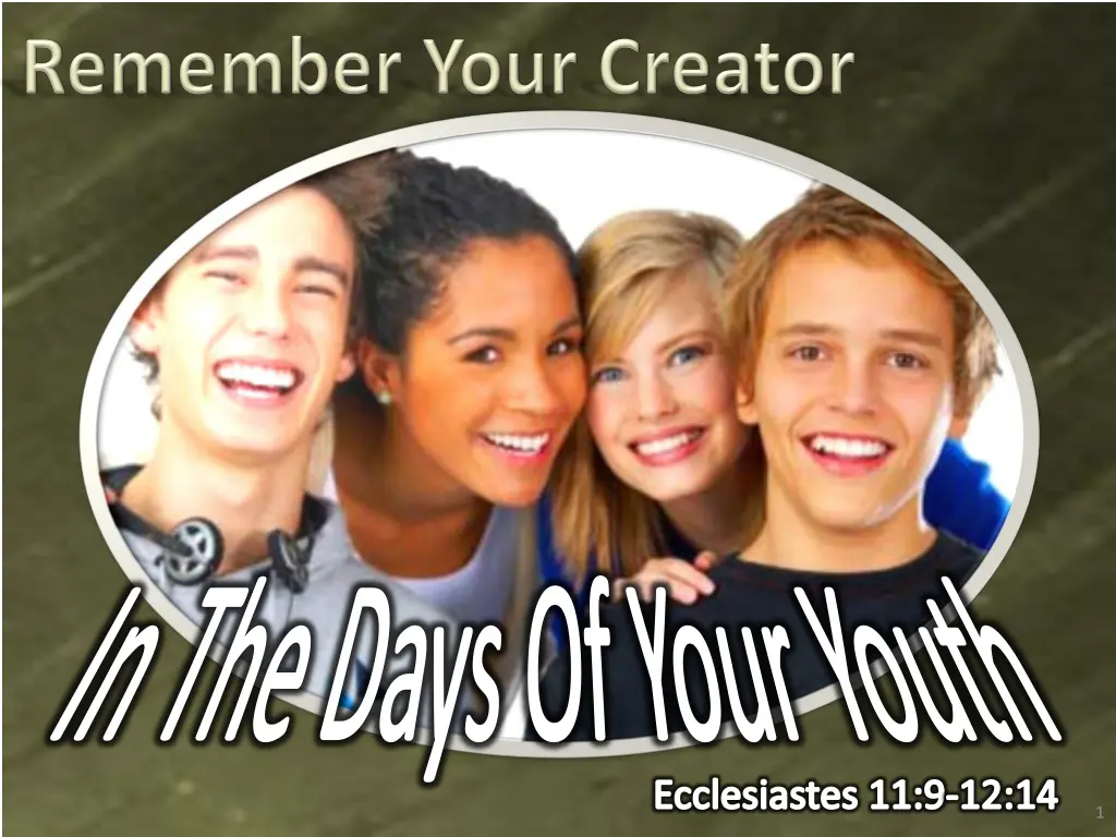 in the days of your youth
