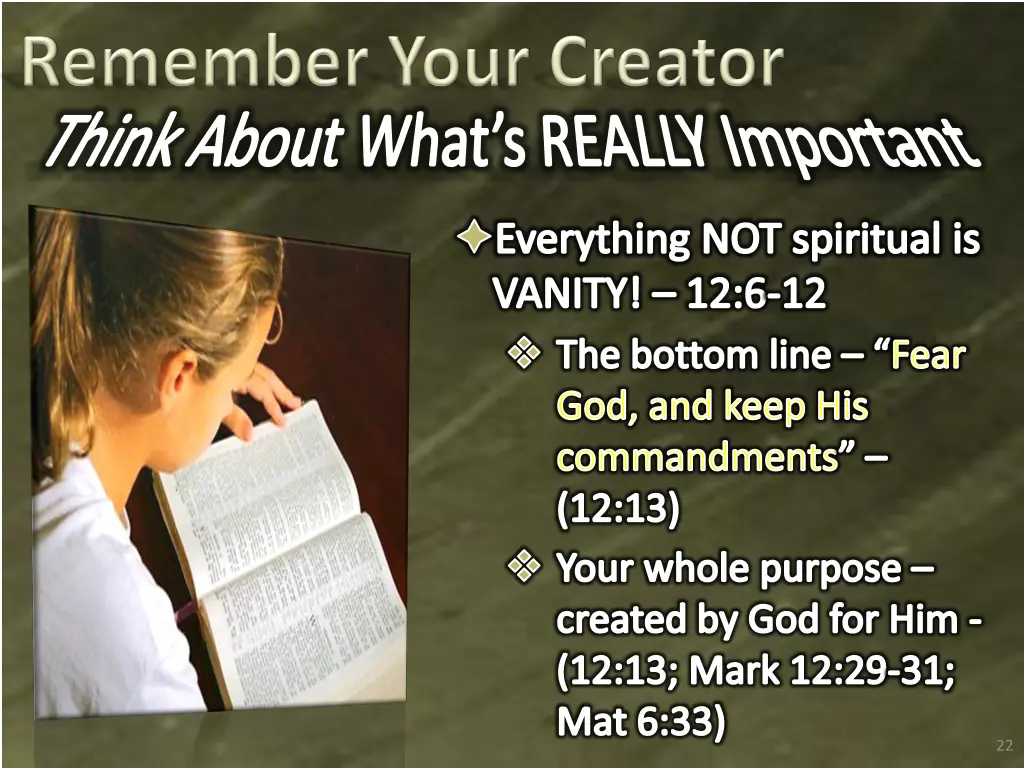 think about what s really important everything 2