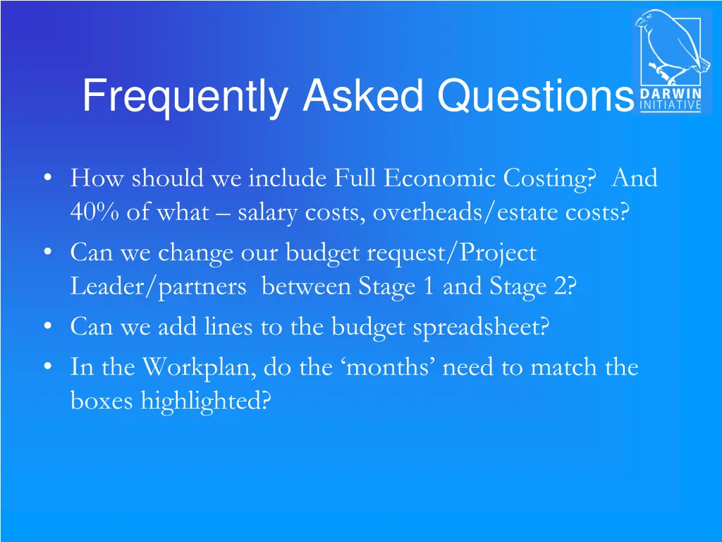 frequently asked questions
