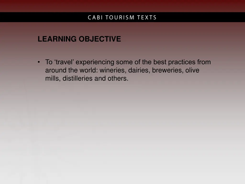 learning objective