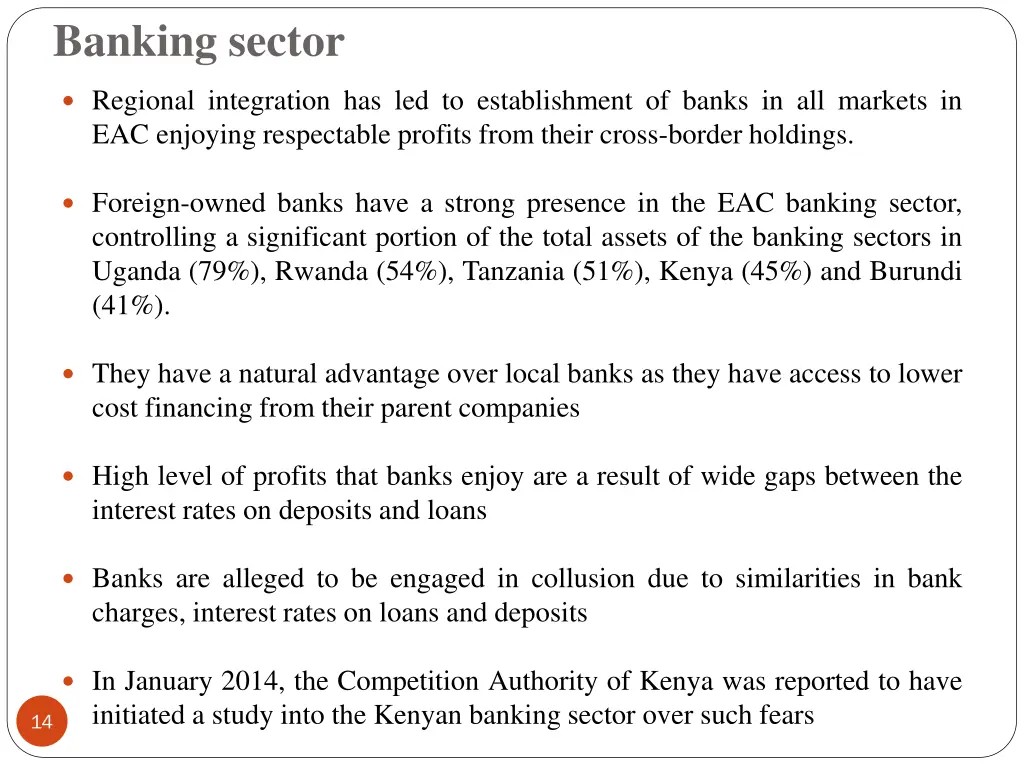 banking sector