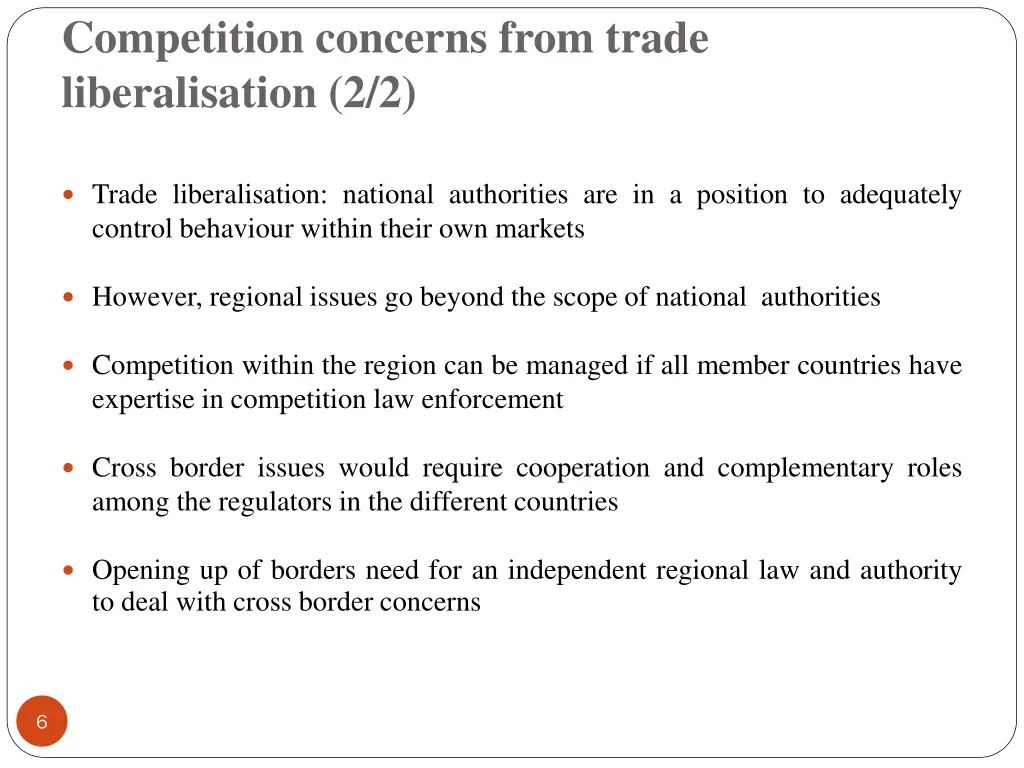 competition concerns from trade liberalisation 2 2