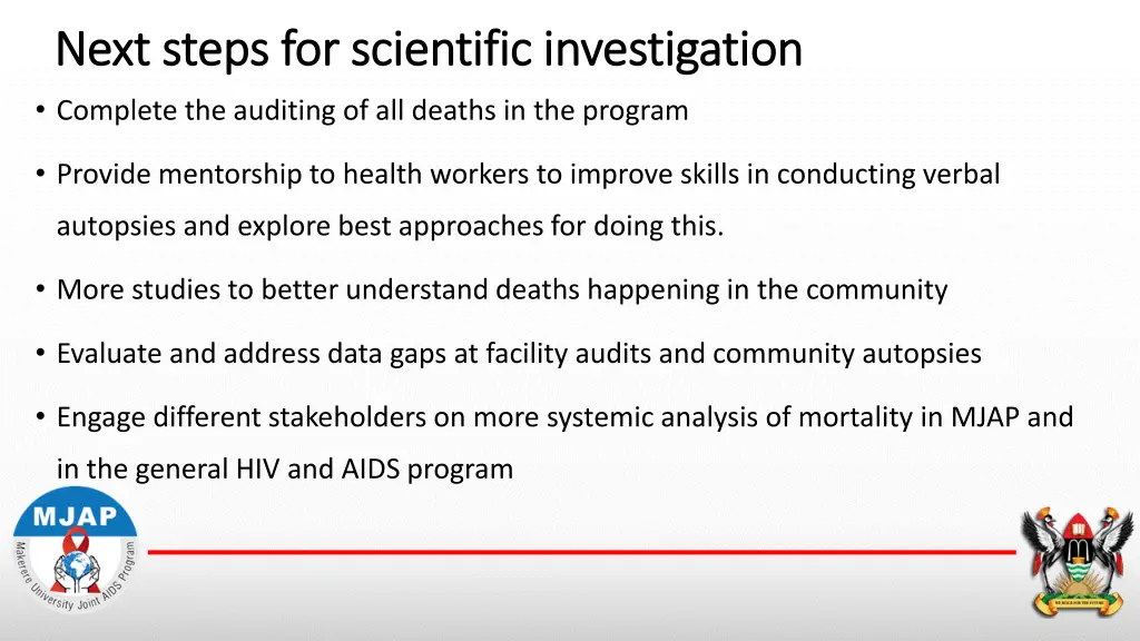 next steps for scientific investigation next