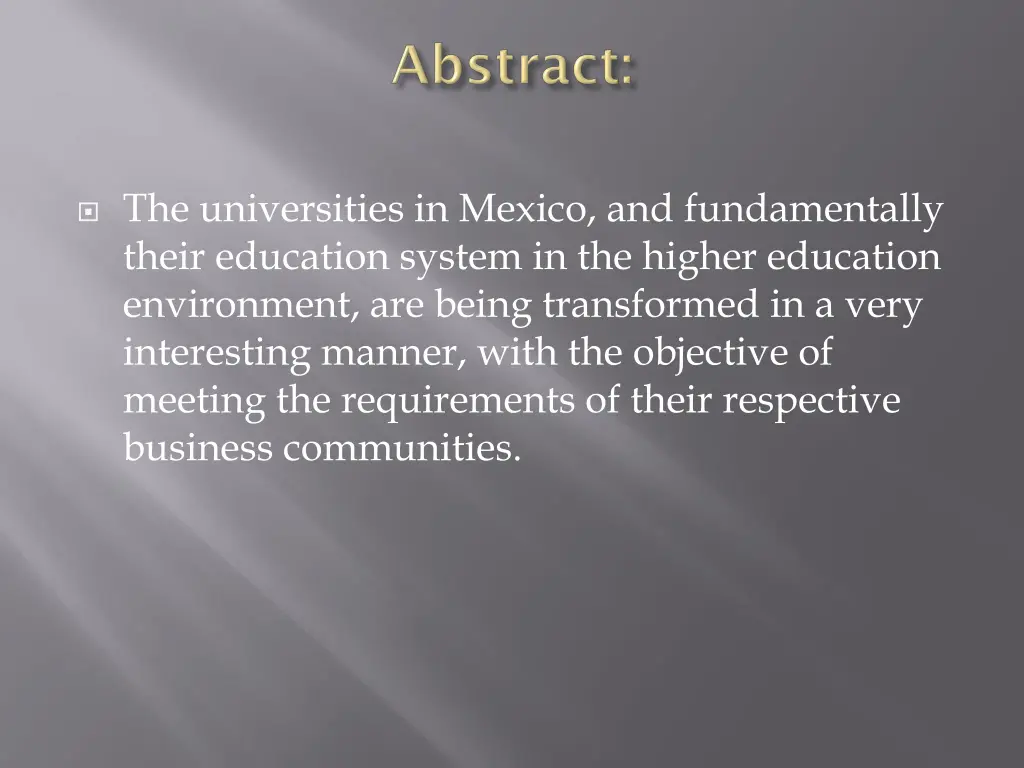 the universities in mexico and fundamentally