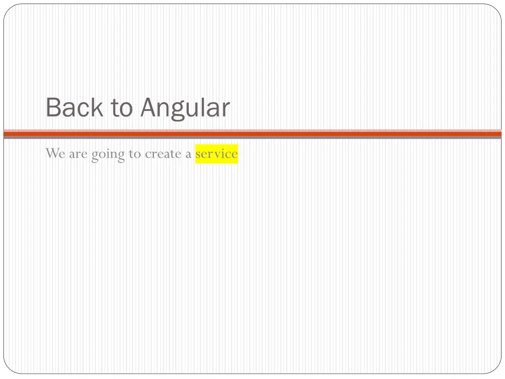 back to angular
