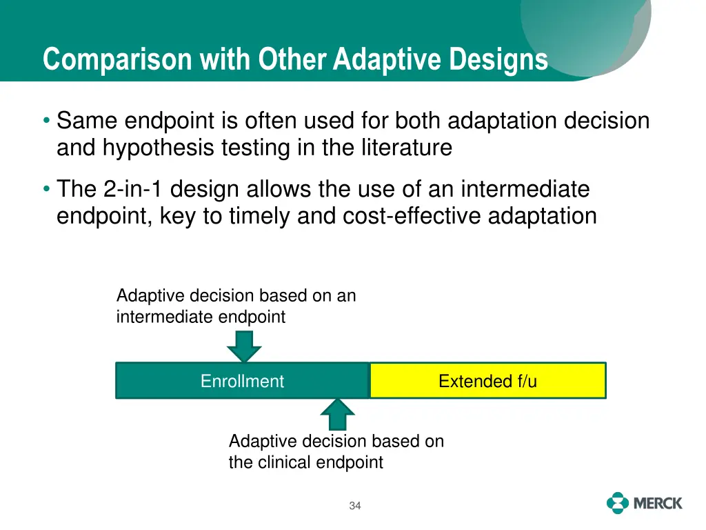 comparison with other adaptive designs