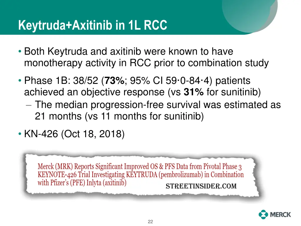 keytruda axitinib in 1l rcc