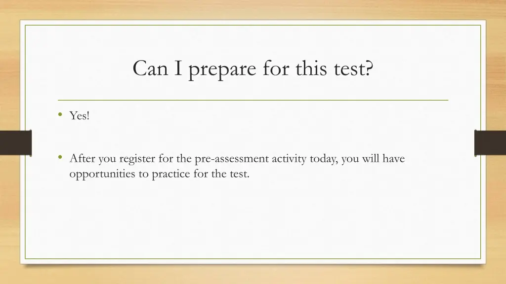 can i prepare for this test