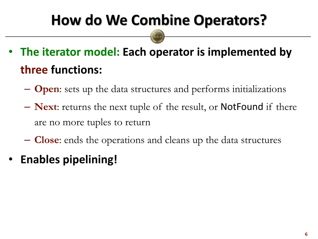 how do we combine operators