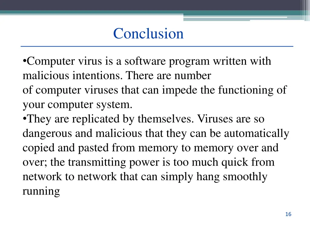conclusion