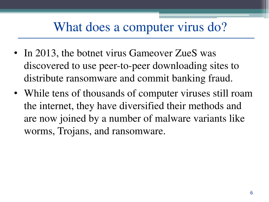 what does a computer virus do 1