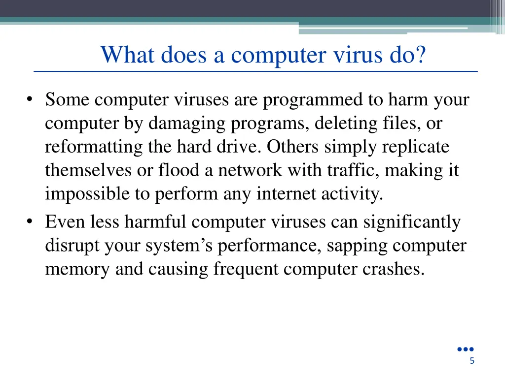 what does a computer virus do