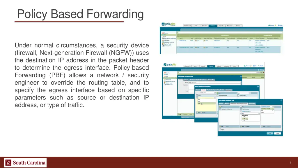 policy based forwarding 1