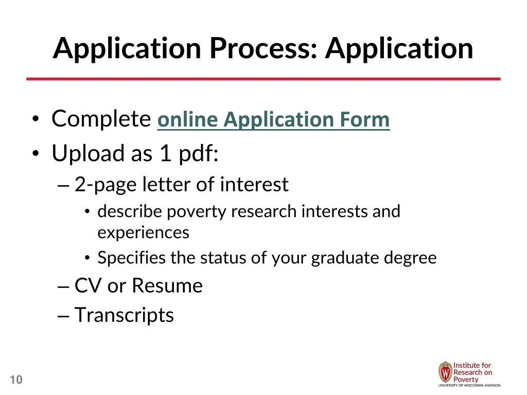 application process application