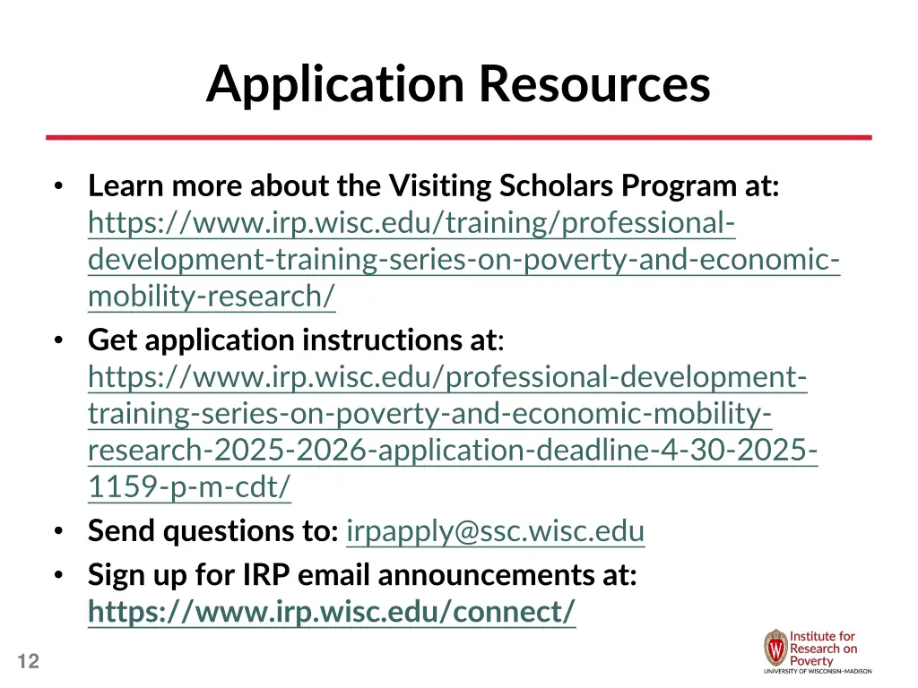 application resources