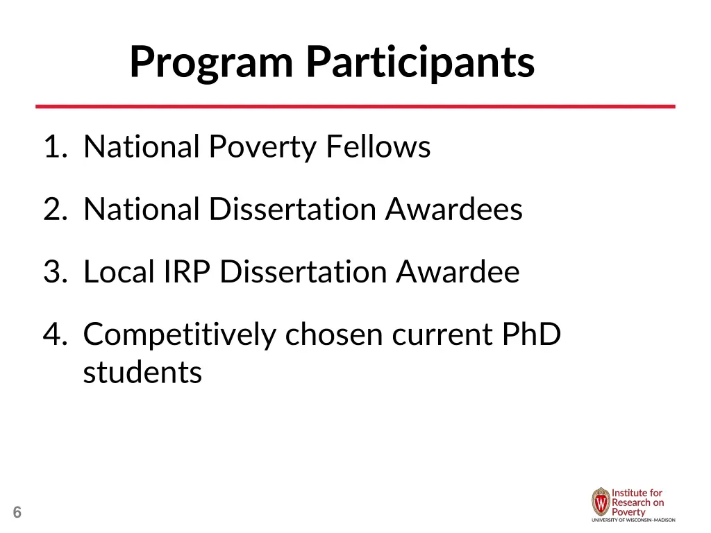 program participants