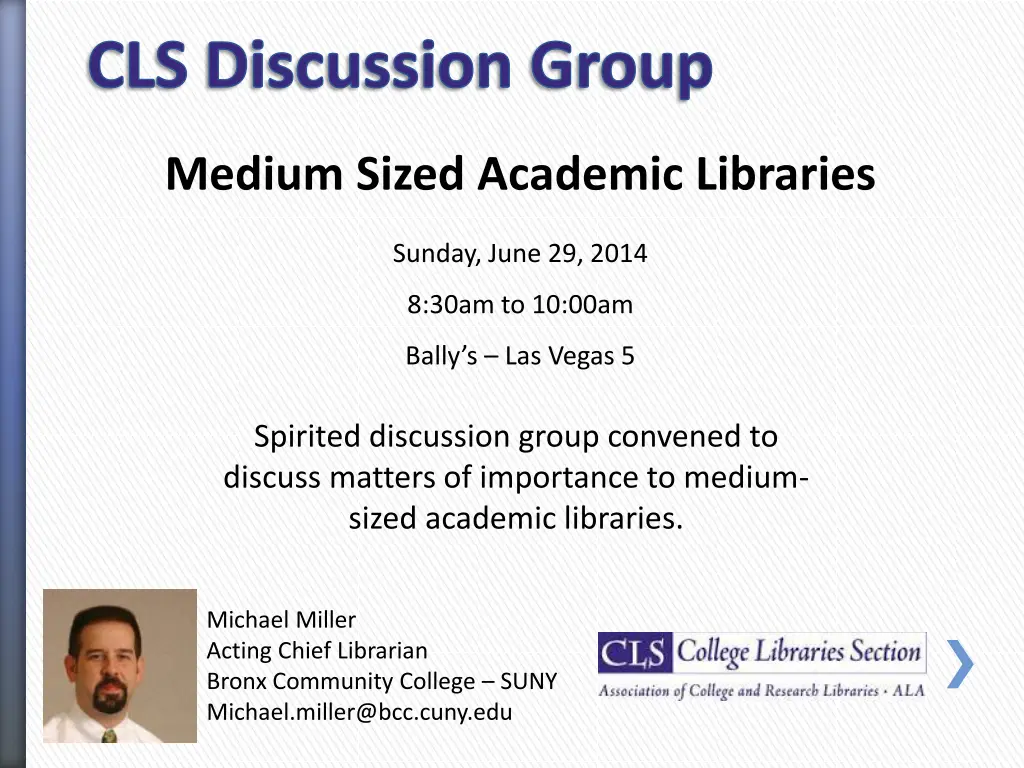 cls discussion group