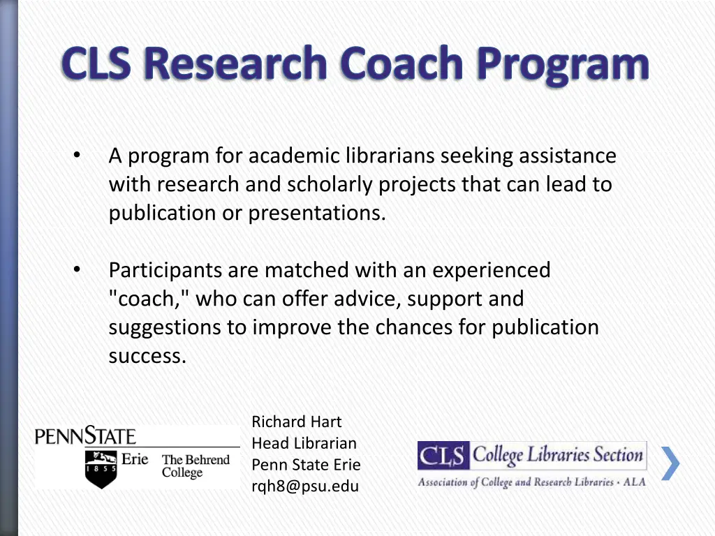cls research coach program