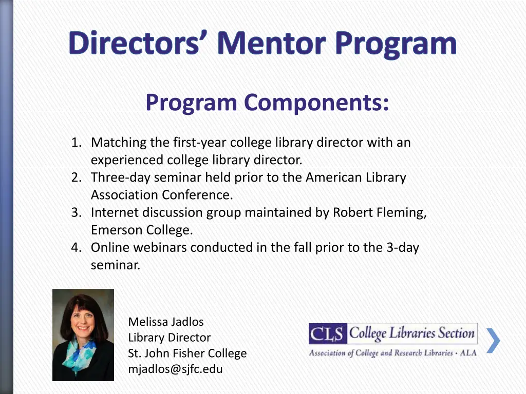 directors mentor program