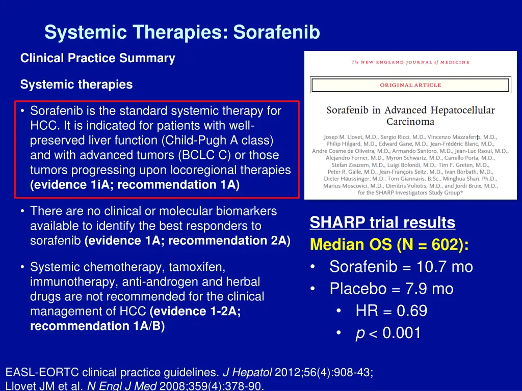 systemic therapies sorafenib