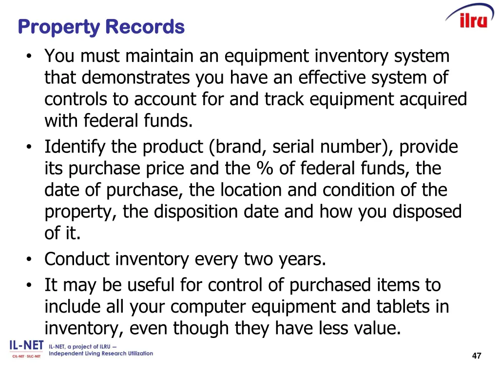 property property r records you must maintain