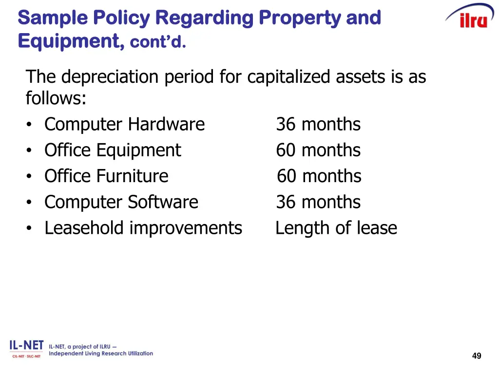sample policy regarding property and sample