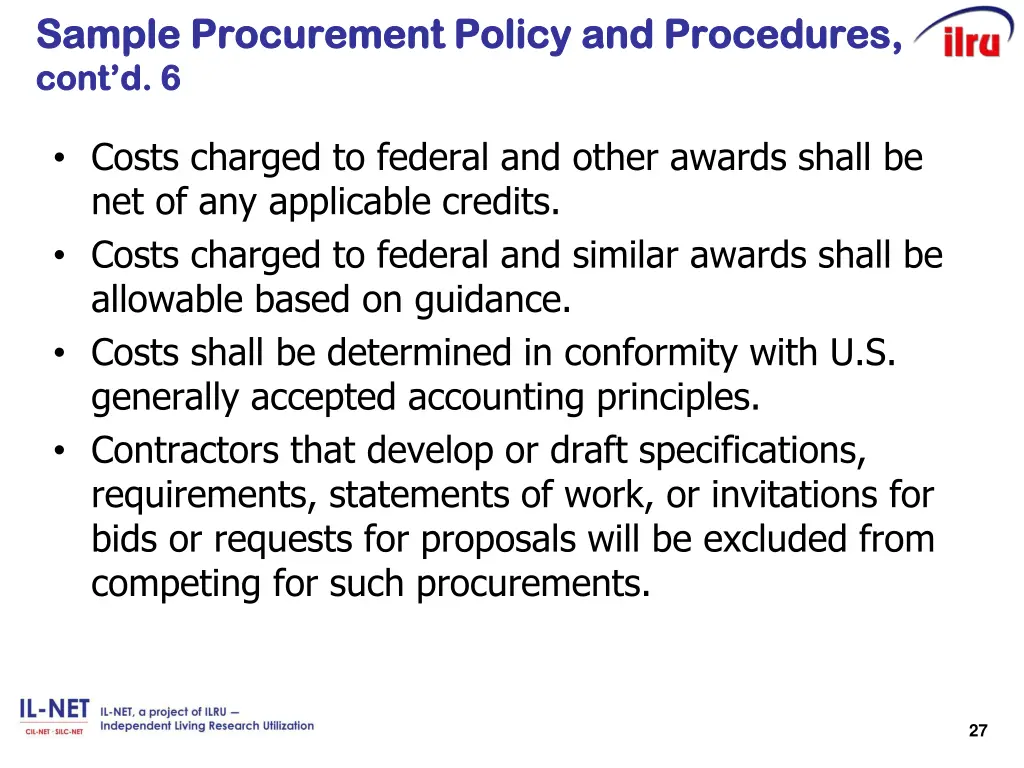 sample procurement policy and procedures sample 1