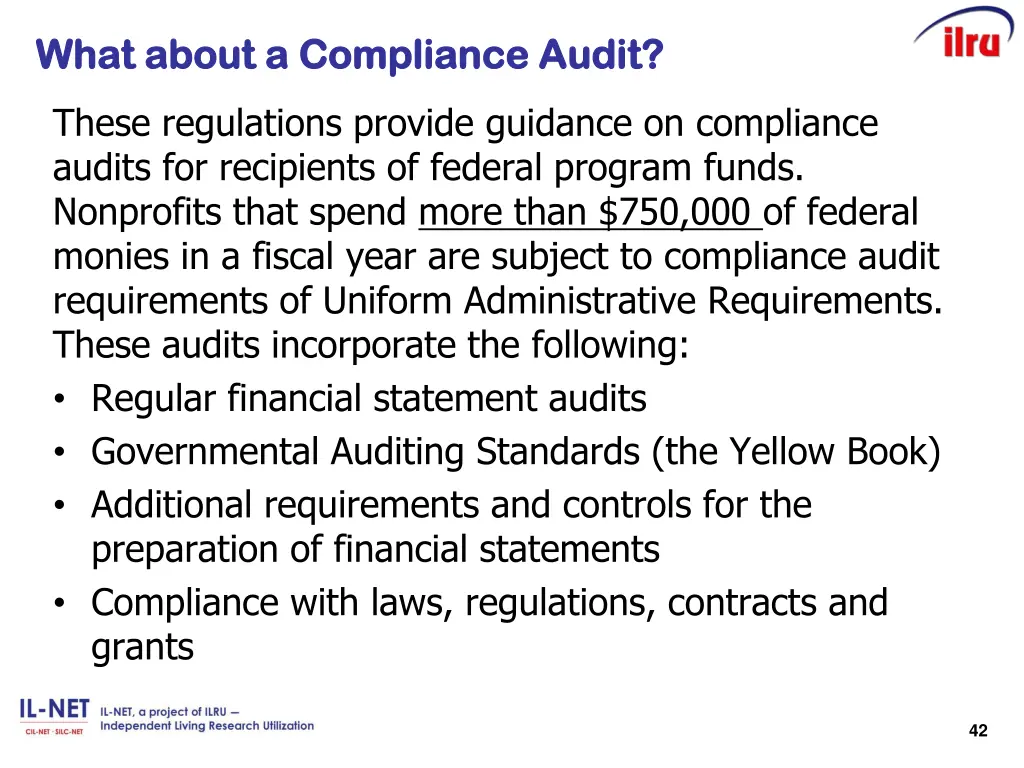 what about a compliance audit what about