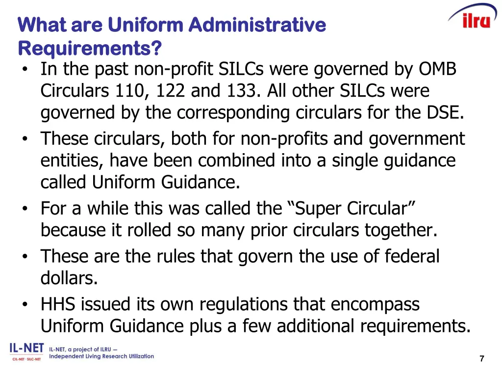what are uniform administrative what are uniform