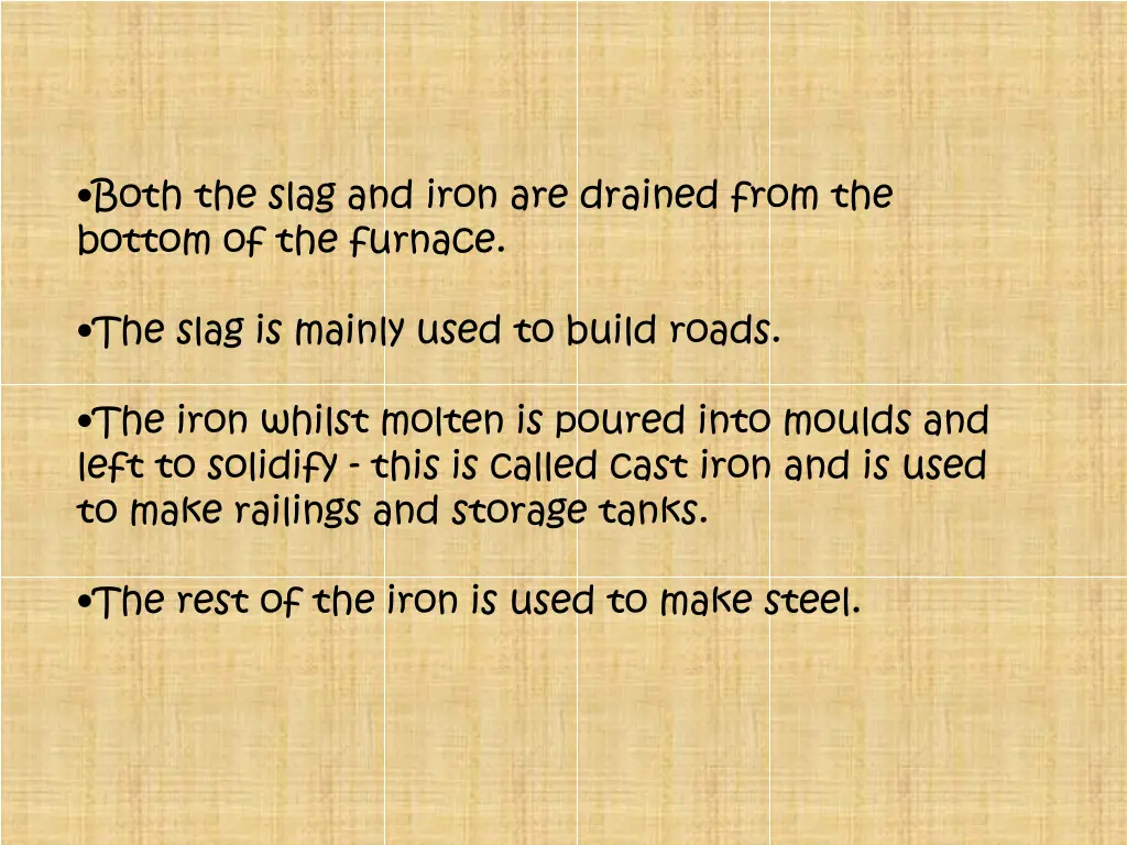 both the slag and iron are drained from